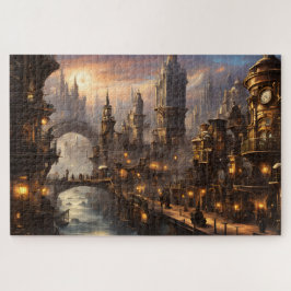 Steampunk City bij Twilight Legpuzzel