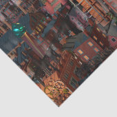 Steampunk City bouwt 15x20 loskoppeling Tissuepapier (Detail)