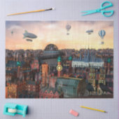 Steampunk City bouwt 20x30 loskoppeling Tissuepapier (Craft)