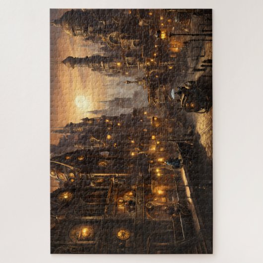 Steampunk City Fantasy Legpuzzel (Verticaal)