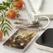 Steampunk City Sleutelhanger (Voorkant Rechts)