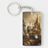 Steampunk City Sleutelhanger (Voorkant)
