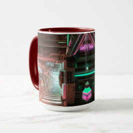 Steampunk City Themed Mug Mok