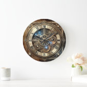 Steampunk Clock – Elegante Mechanische Gear Grote Klok (Huis)