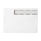 Steampunk Clock- en Turquoise-Rozen op gestreept (Achterkant)