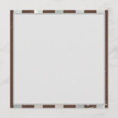 Steampunk Clock- en Turquoise-Rozen op gestreept Advieskaart (Achterkant)