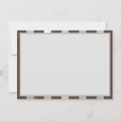 Steampunk Clock- en Turquoise-Rozen op gestreept Bedankkaart (Achterkant)