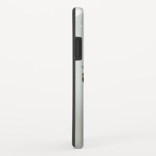 Steampunk Clock- en Turquoise-Rozen op gestreept Case-Mate iPhone Case (Achterkant/rechts)