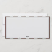 Steampunk Clock- en Turquoise-Rozen op gestreept Feestdagenkaart (Achterkant)