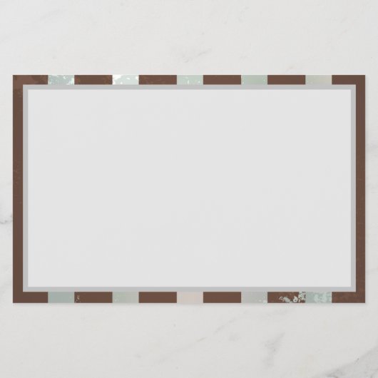 Steampunk Clock- en Turquoise-Rozen op gestreept Flyer (Achterkant)