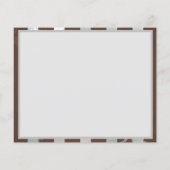 Steampunk Clock- en Turquoise-Rozen op gestreept Flyer (Achterkant)