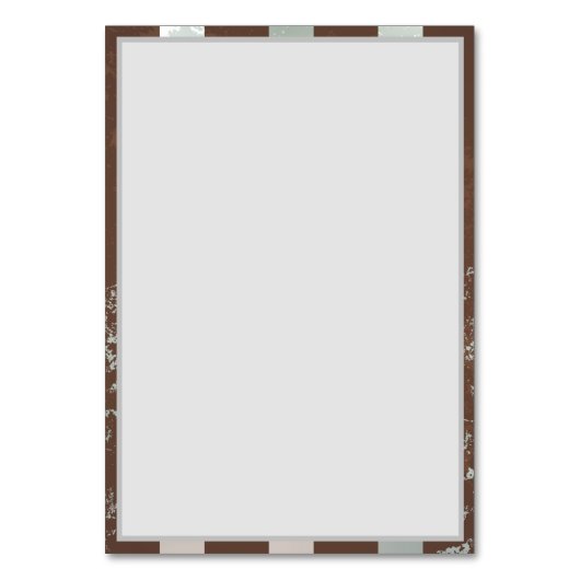 Steampunk Clock- en Turquoise-Rozen op gestreept Kaart (Achterkant)