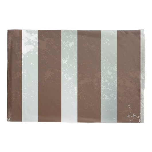 Steampunk Clock- en Turquoise-Rozen op gestreept Kussensloop (Achterkant-Links)