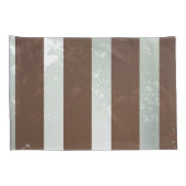 Steampunk Clock- en Turquoise-Rozen op gestreept Kussensloop (Achterkant-Rechts)