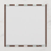 Steampunk Clock- en Turquoise-Rozen op gestreept Menu (Achterkant)