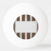 Steampunk Clock- en Turquoise-Rozen op gestreept Pingpongbal (Achterkant)