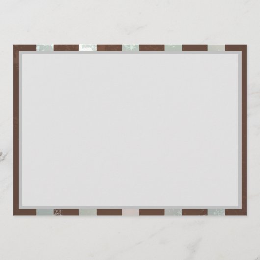 Steampunk Clock- en Turquoise-Rozen op gestreept Programmakaart (Achterkant)