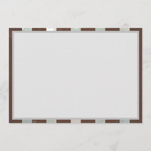 Steampunk Clock- en Turquoise-Rozen op gestreept Programmakaart (Achterkant)