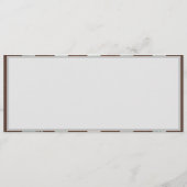 Steampunk Clock- en Turquoise-Rozen op gestreept Programmakaart (Achterkant)