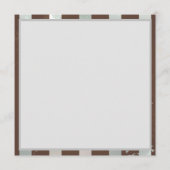 Steampunk Clock- en Turquoise-Rozen op gestreept Programmakaart (Achterkant)