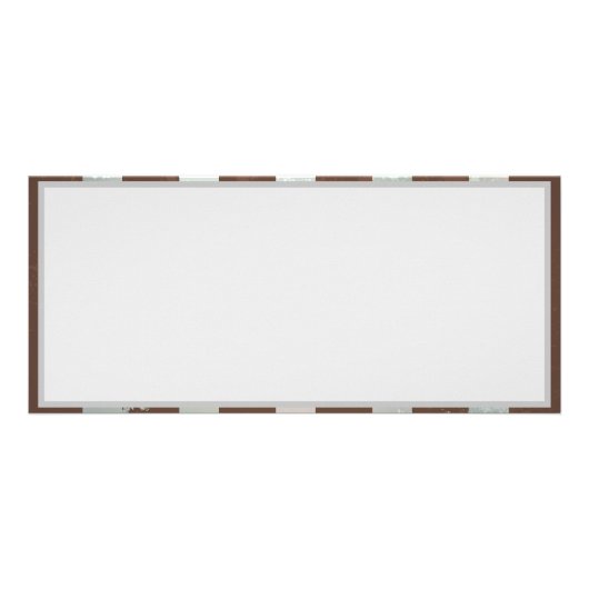 Steampunk Clock- en Turquoise-Rozen op gestreept Reclamekaart (Achterkant)