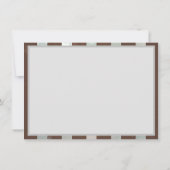 Steampunk Clock- en Turquoise-Rozen op gestreept Save The Date (Achterkant)