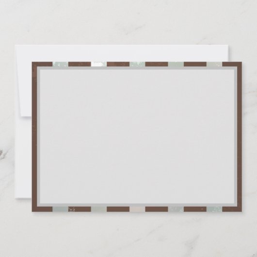 Steampunk Clock- en Turquoise-Rozen op gestreept Save The Date (Achterkant)