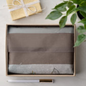 Steampunk Clock- en Turquoise-Rozen op gestreept Tissuepapier (Geschenk)