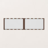 Steampunk Clock- en Turquoise-Rozen op gestreept Visitekaartje (Binnenkant ongevouwen)