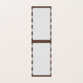 Steampunk Clock- en Turquoise-Rozen op gestreept Visitekaartje (Binnenkant ongevouwen)