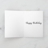 Steampunk Clock & Gears Birthday Kaart (Binnen)