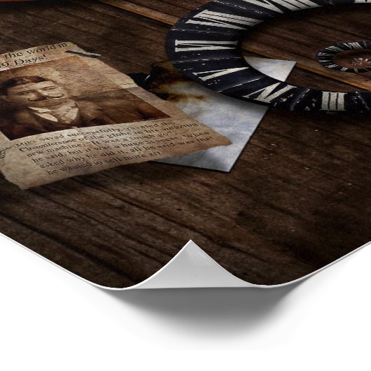 Steampunk - Clock - Machine Poster (Hoek)