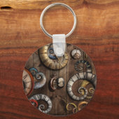 Steampunk - Clock - Machine Sleutelhanger (Voorkant)