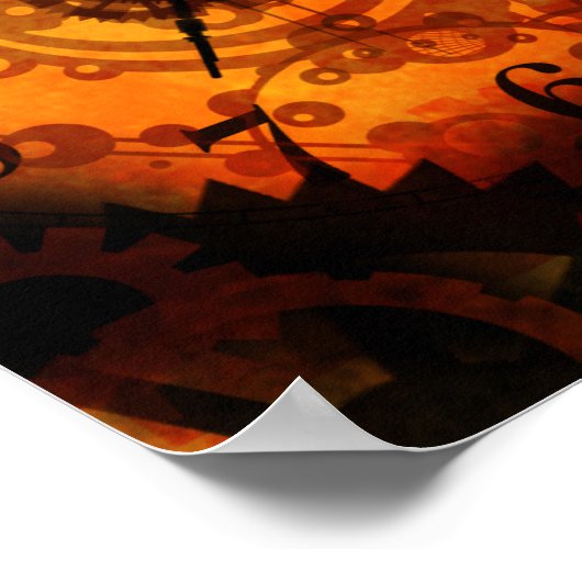 Steampunk Clock Poster (Hoek)