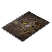 Steampunk Clock-tandwielen notebook Notitieboek (Linkerzijde)