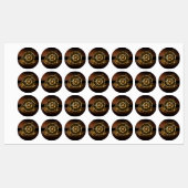 Steampunk clock with antique gears labels (Vel)