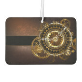 Steampunk clock with antique gears luchtverfrisser (Achterkant)