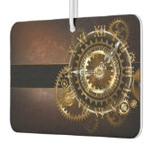 Steampunk clock with antique gears luchtverfrisser (Links)