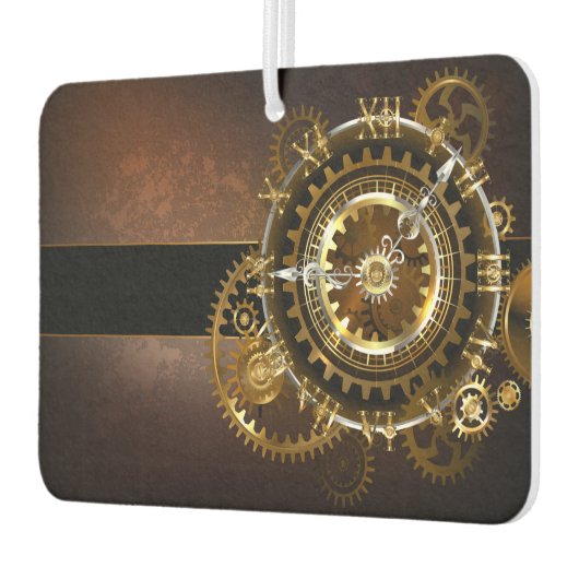 Steampunk clock with antique gears luchtverfrisser (Links)