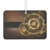 Steampunk clock with antique gears luchtverfrisser (Voorkant)