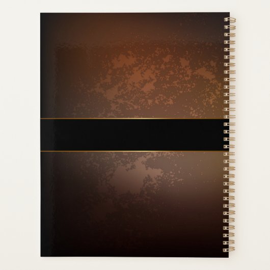 Steampunk clock with antique gears planner (Achterkant)