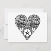Steampunk Clock Works en Gear Heart Valentijn (Voorkant)