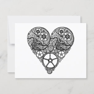 Steampunk Clock Works en Gear Heart Valentijn