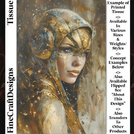 Steampunk Clockpunk Metallic Woman CV2 Decoupage Tissuepapier