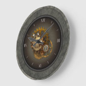 SteamPunk Clocks & Cogs Grote Klok (Hoek)