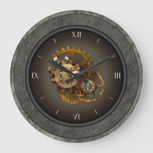 SteamPunk Clocks & Cogs Grote Klok (Voorkant)