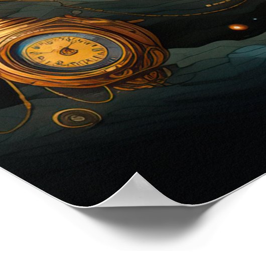 Steampunk Clocks Poster (Hoek)