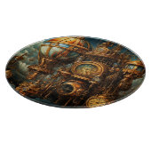 Steampunk Clocks snijplank (Hoek)