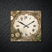 Steampunk Clocks Wall Clock Vierkante Klok