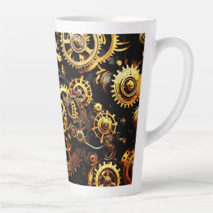 Steampunk Clockwork Gears 1004 Latte Mok